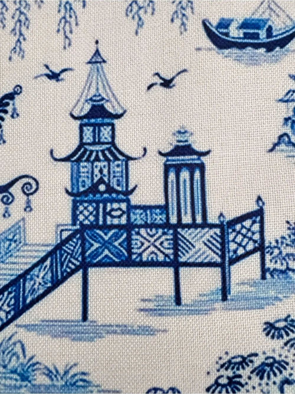 Blue White Chinoiserie Pillow Cover Decorative Throw Cushion Cover